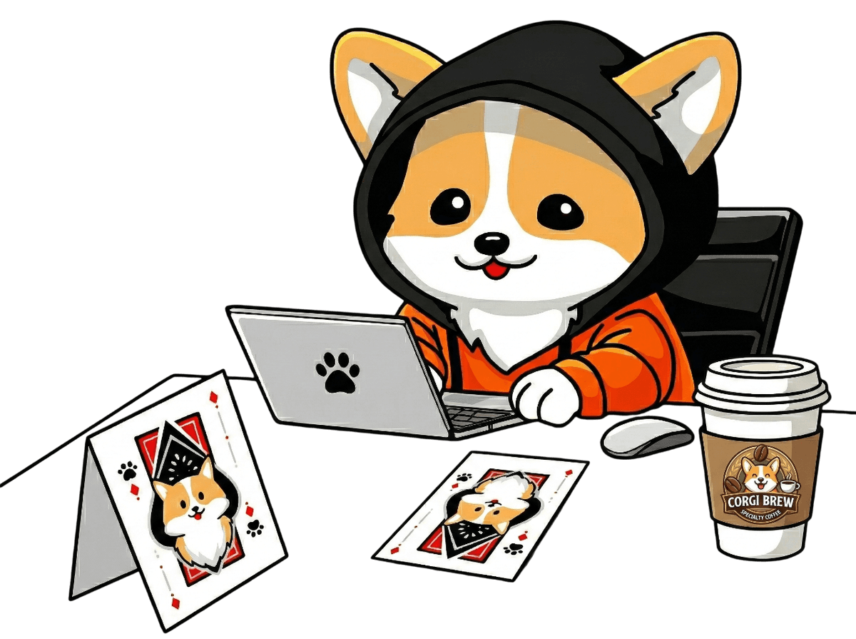 Corgi dog illustration for Corgi Planning Poker